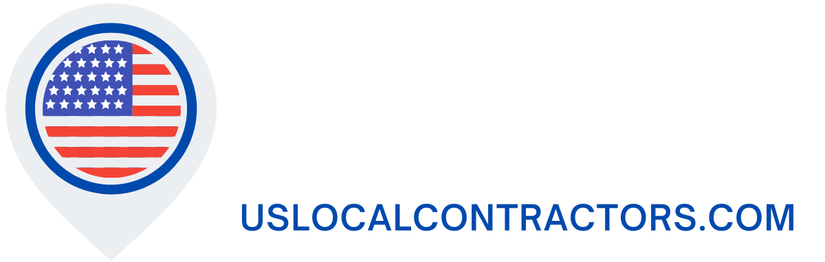 US local Contractors White Logo